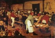 Pieter Bruegel Farmer wedding oil painting